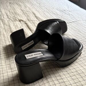 Steve Madden Black Women's Mules heels